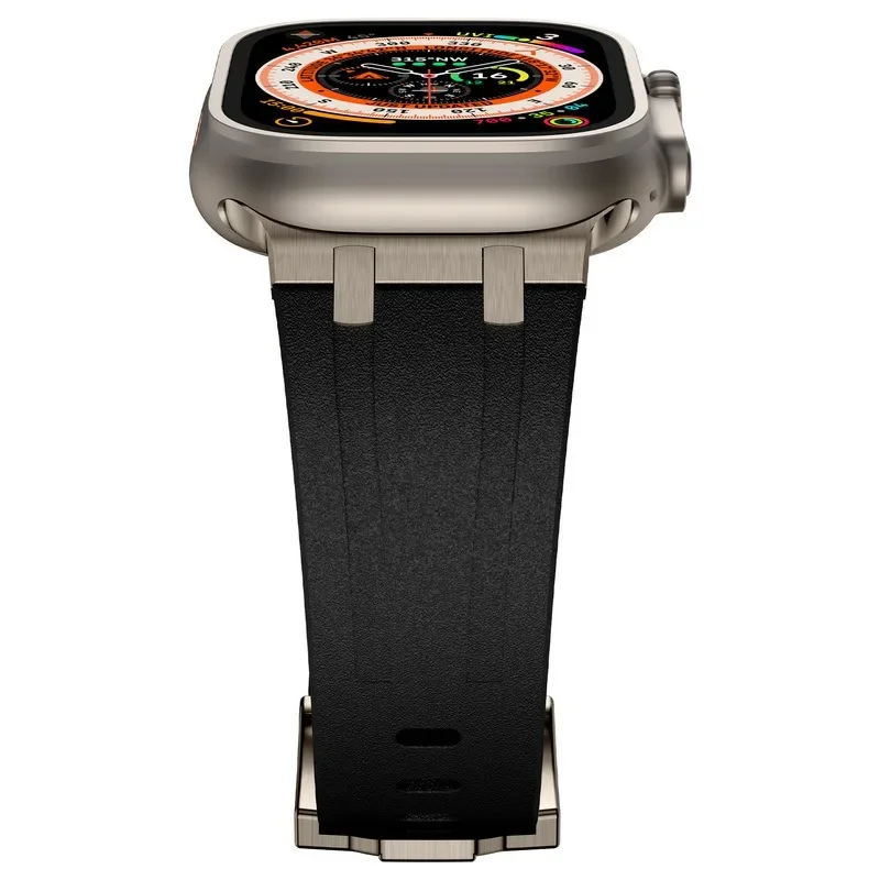 Stone Pattern Liquid Silicone Strap For Apple Watch Band Ultra 2 49mm Bracelet iWatch 10 9 8 7 6 5 4 SE 45mm 44mm 46mm Correa