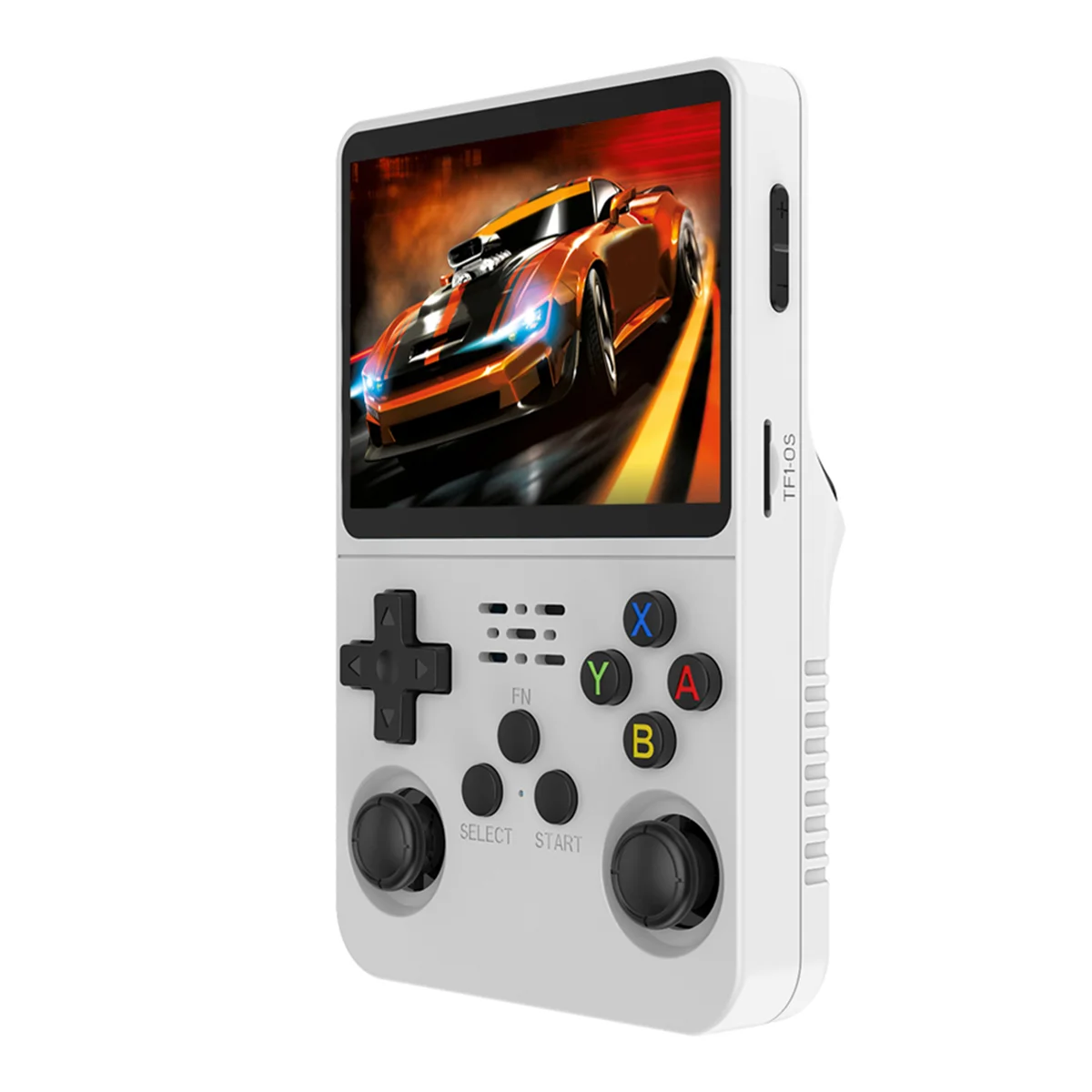 

R36S Retro Handheld Video Game Console Linux System 3.5 Inch IPS Screen Portable Pocket Video Player 128GB Games-White