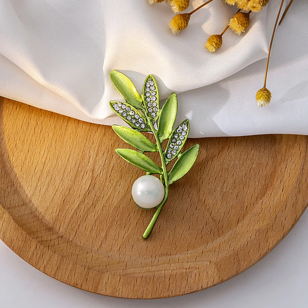 

5 Pcs Three-dimensional Leaf Brooch Brooches Women Decorative Pin Decoration Fashion Accessories for