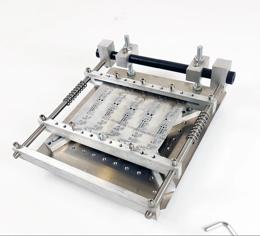 PCB Stencil Solder Paste Printer For SMT Assembly Solder Paste Printing Aluminum Alloy Manual Screen Printing Table Equipment view 5