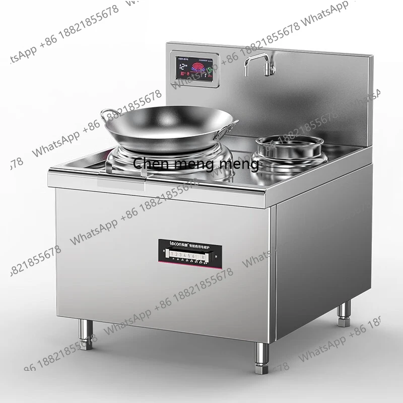 

Commercial electromagnetic single head and single tail small fried stove 8KW high power electromagnetic stove 380V LC-J-A8X