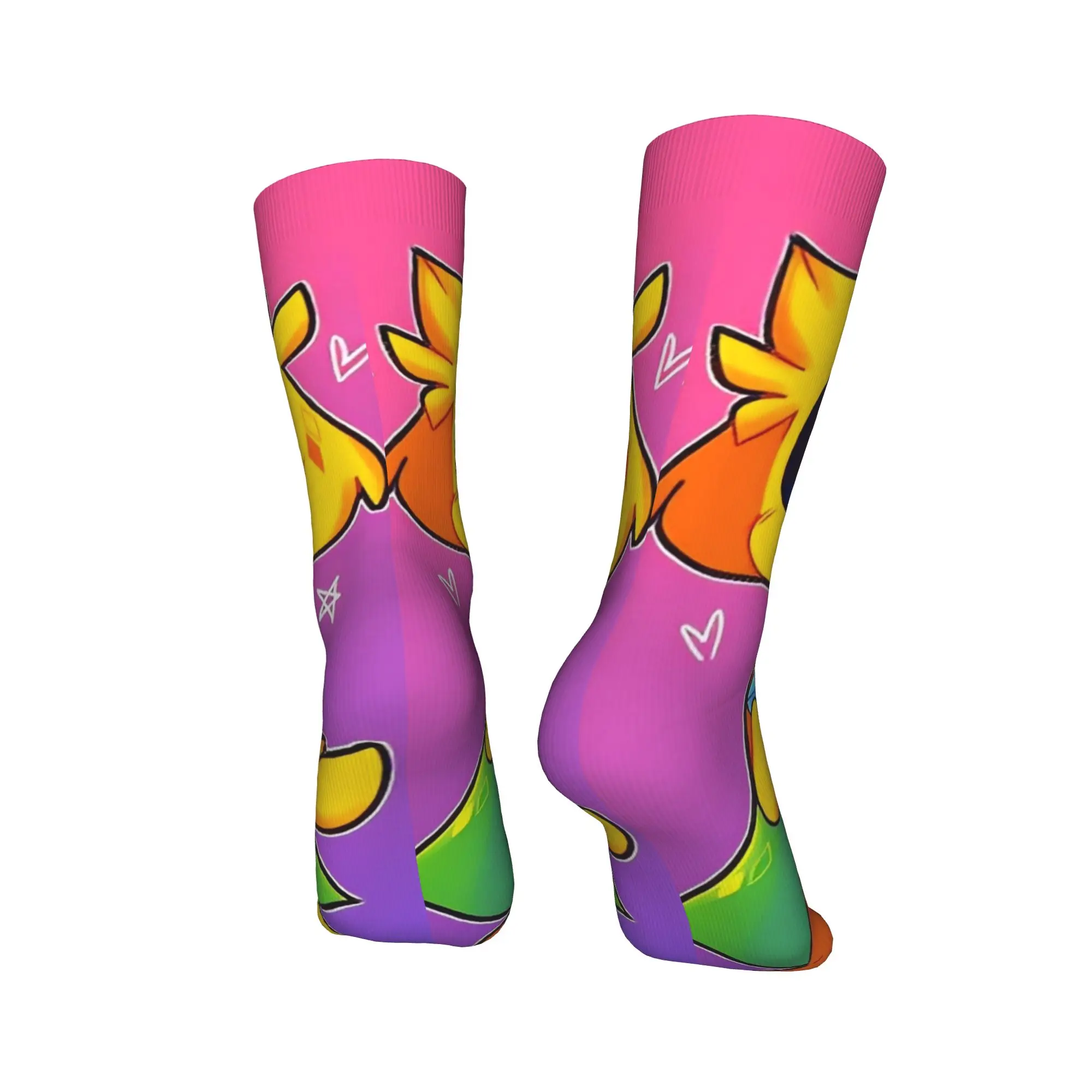 Paar Socken Mikecracked Mikes Strümpfe Anti Skid Weiche Socken Winter Retro Grafik Radsocken