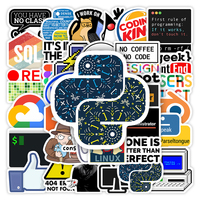 Geek Developers Stickers Programming Languages Application Logo DIY Gift Decorative Decal for Laptop Luggage Phone Waterproof