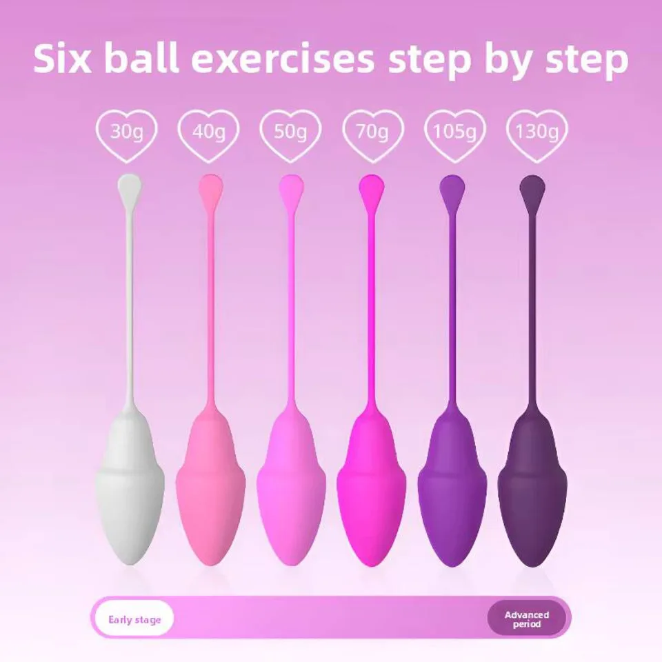 كرات كيجل للنساء 6 كرات كيجل مهبلية من السيليكون لتمارين أرضية الحوض كرات بن وا للتحكم في المثانة
