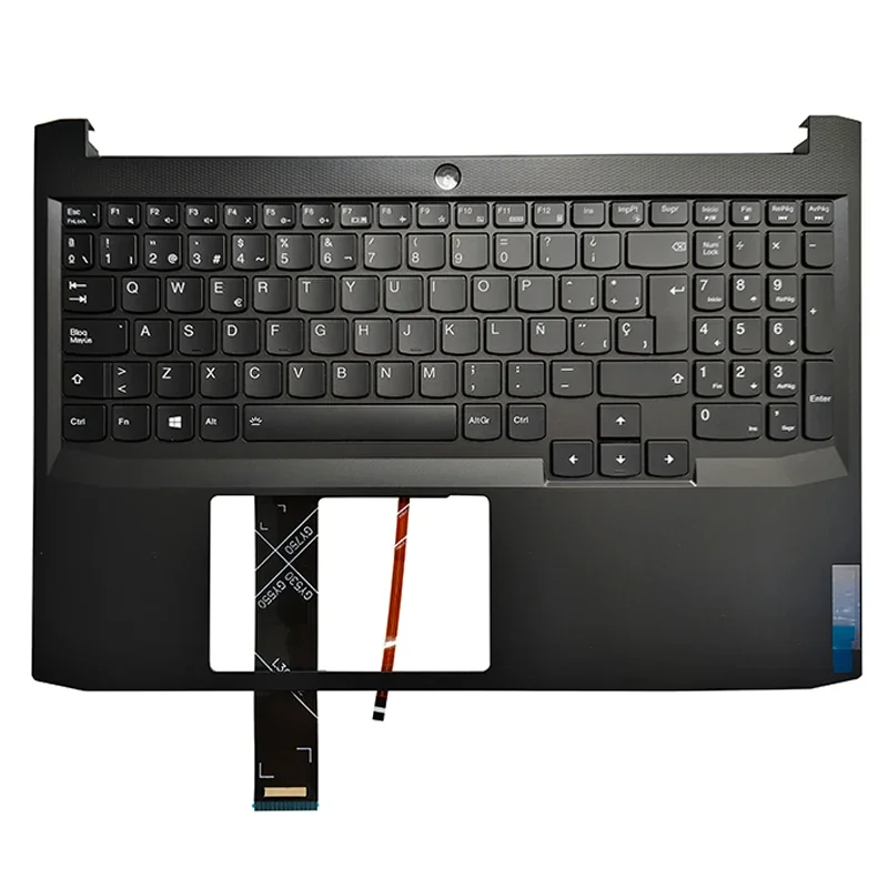 Imagem -05 - Caixa Superior para Lenovo Ideapad Gaming 315ihu6 3-15ach6 Eua Reino Unido Espanhol Teclado Russo Palmrest Novo Ap39j000900