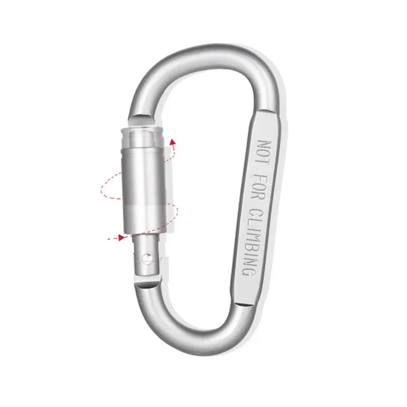 4-6PCS Karabiner Set Für Schlüssel Camping Überleben EDC Outdoor Schlüsselbund Clip Legierung Aluminium Taktische Karabiner Haken Karabiner – Detail 4