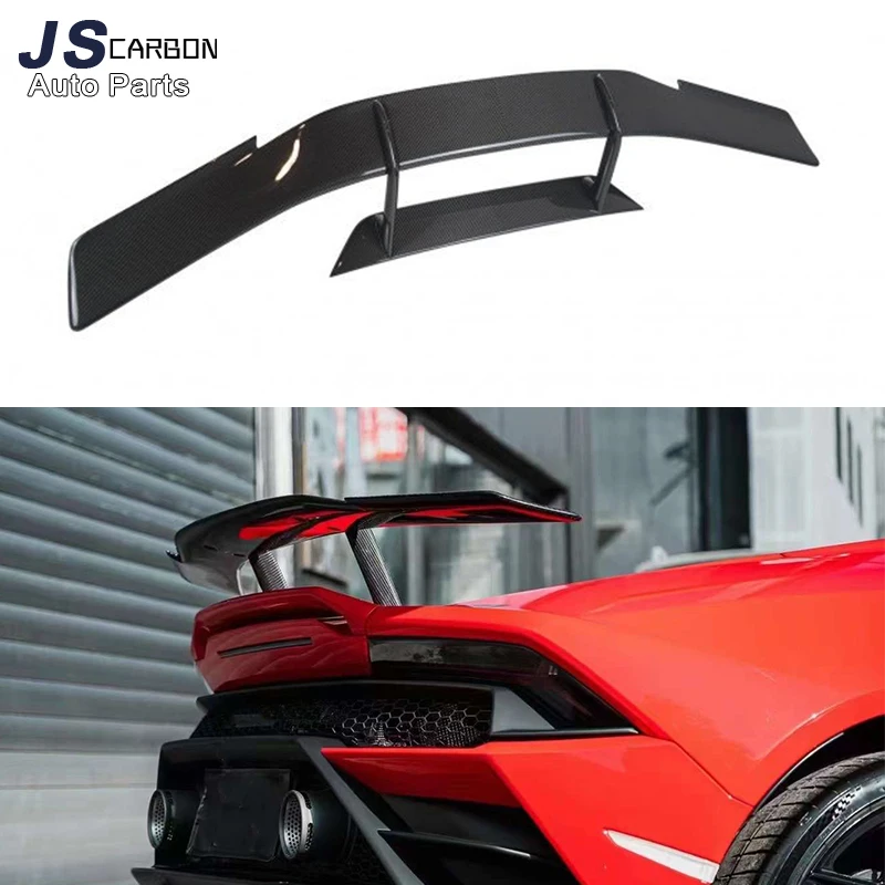 For Lamborghini Huracan LP580 LP610 EVO N style Carbon Fiber Tail Diffuser Spoiler Exterior Body Kits Car Accessories body kit