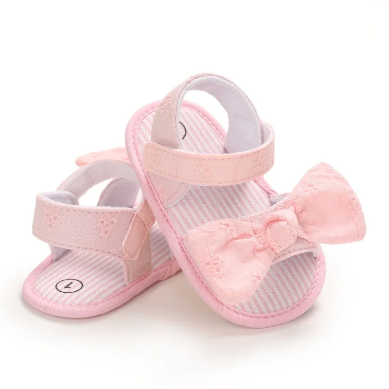 Soft Sole Anti-Slip Bowknot Crib Shoes for Infant Baby Girl