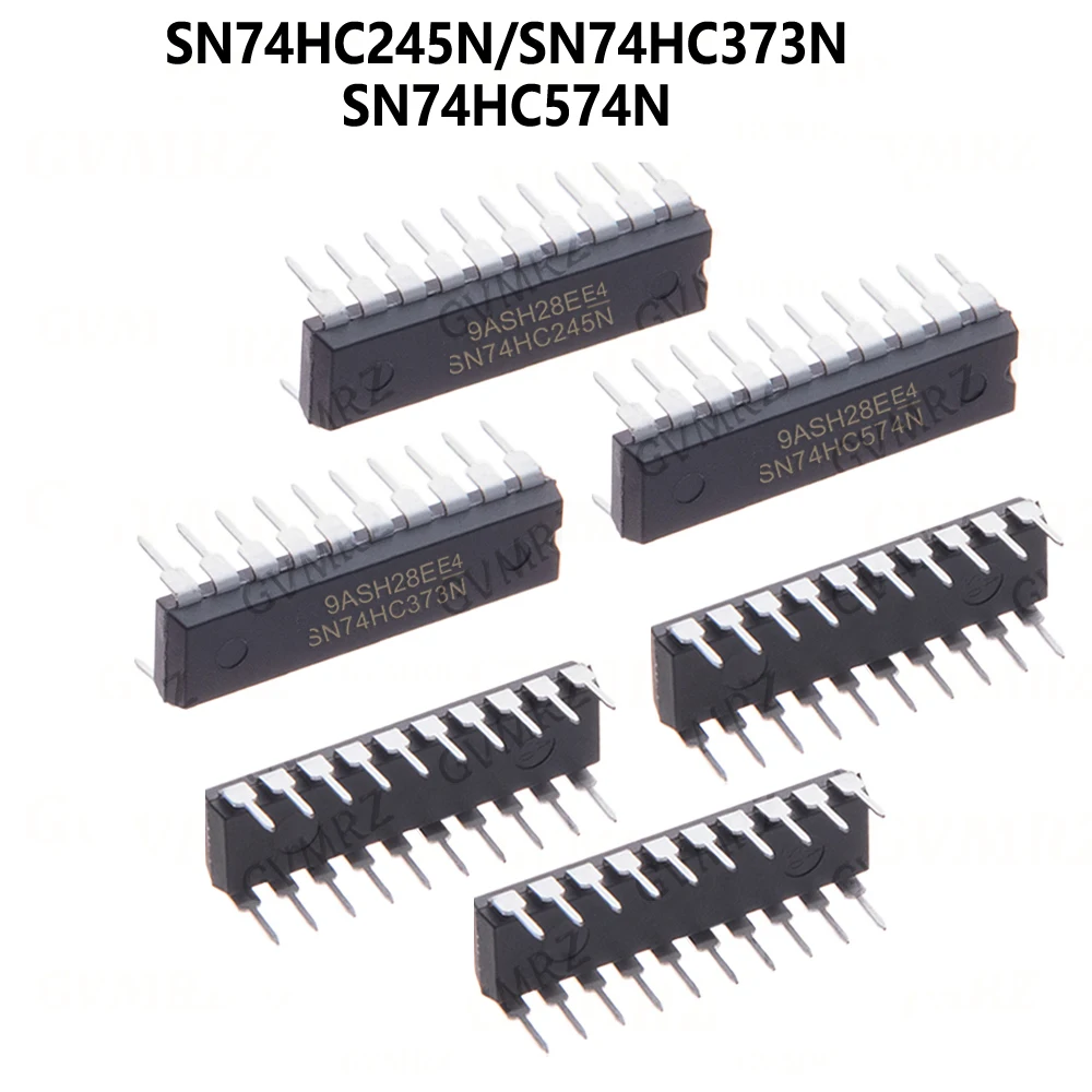 10PCS SN74HC245N DIP20 74HC574 SN74HC574N Bus transceiver Tri-State Octal Bus  SN74HC373N 74HC373N