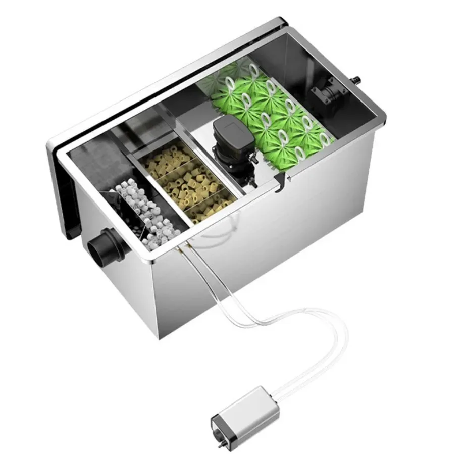 Stainless steel fish pond filter pool biochemical filtration pond circulation filtration equipment