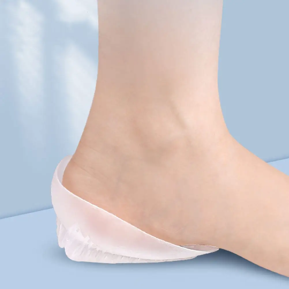 1Pair Invisible Height Increase Insoles Lightweight Shoe Lift Pads with Shock Absorption Elasticity Breathability for All Shoe
