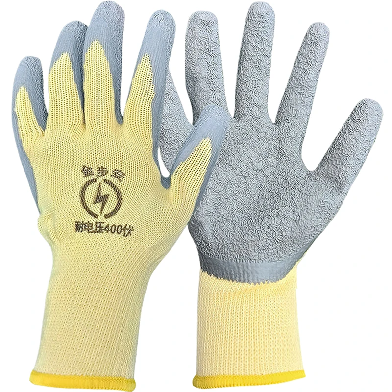 Guantes aislantes de goma para pantalla táctil, guantes industriales ultrafinos para electricista, resistentes al voltaje de 400V/1000V, 1 par