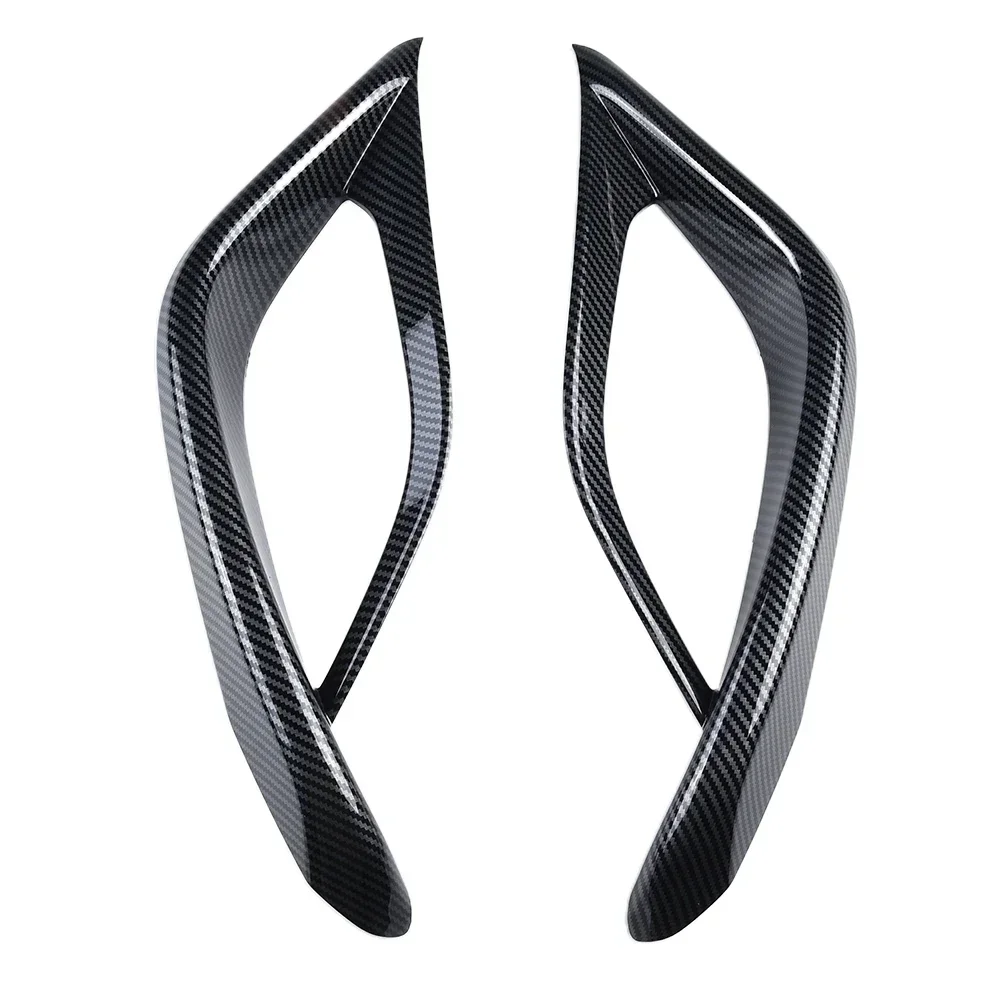 

For Highlander 2020-2023 Decorative Frames Interior Trim Car Accessories 2pcs Anti-scratch Strips Carbon Fiber