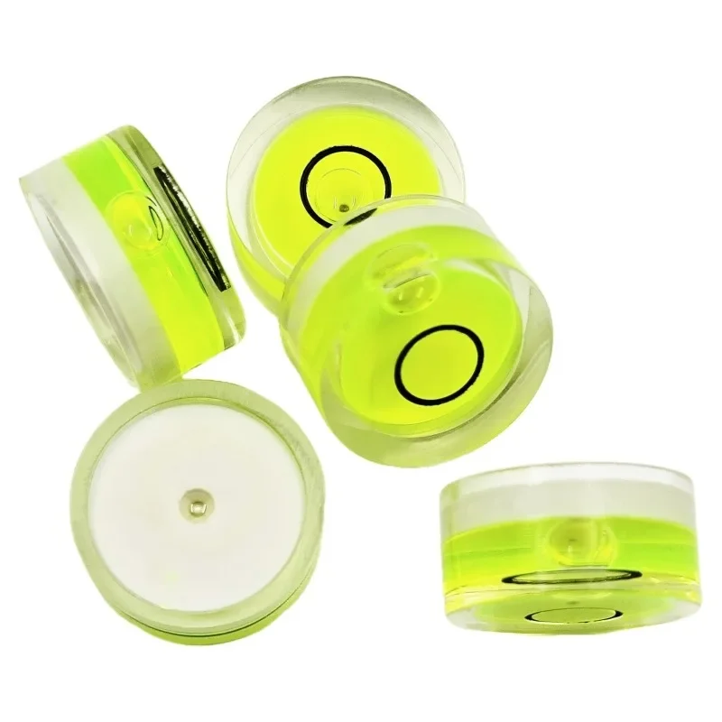 5pcs Mini Round Accuracy Bubble Level Bullseye Instrument Horizontal Precision Bubble Level Measuring Tool