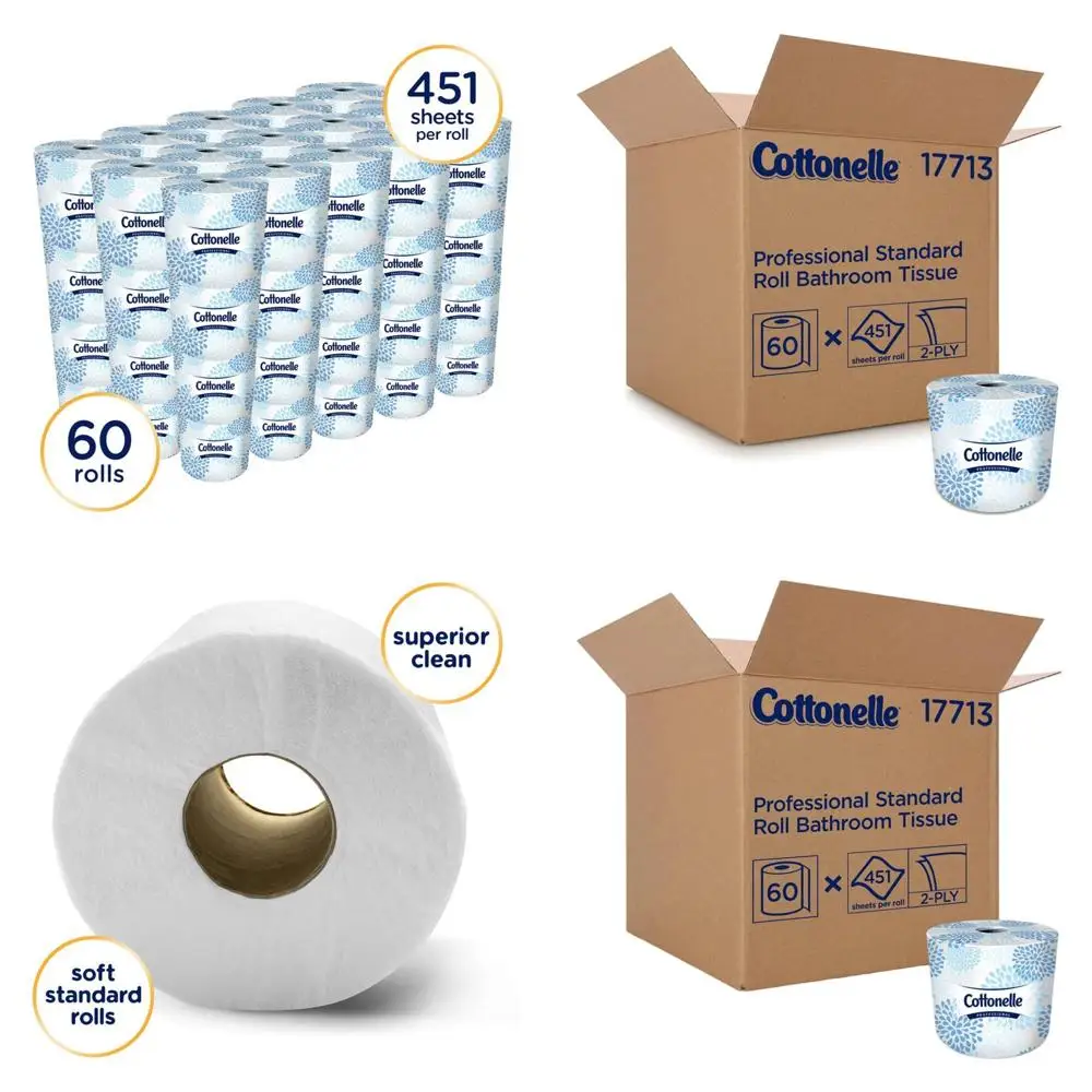 

Туалетная бумага Cottonelle 17713 Ultra Soft, упаковка 60 штук