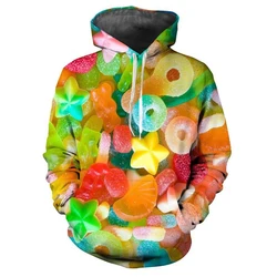 New Fashion 3D Print Candy Snack Bag Sugar Fashion Casual Hoodies Sweatshirts