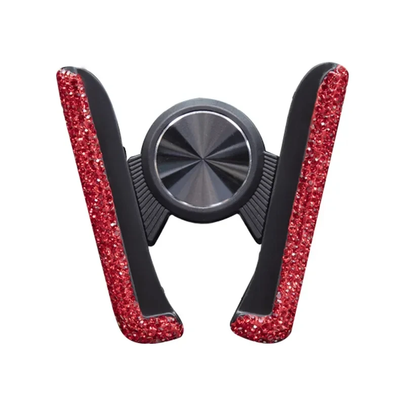 Car Phone Holder Diamond Crystal Car Air Vent Mount Clip Mobile Phone Holder Stand in Auto Bracket Interior Accessories Women