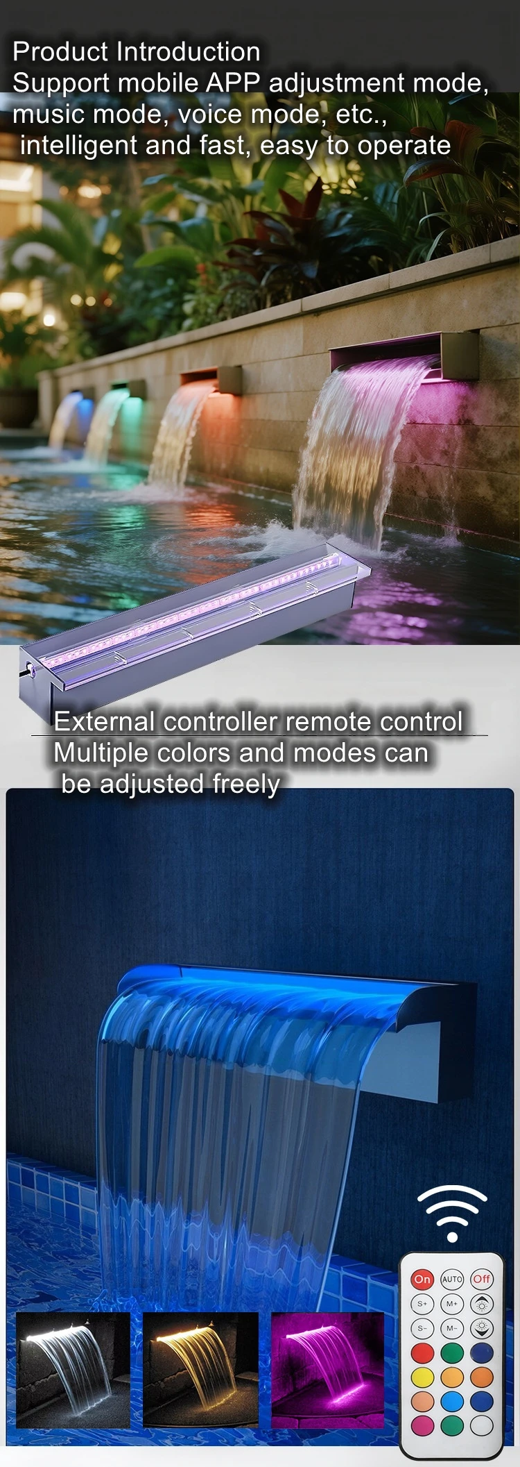 Acrylic waterfall outlet court - Outdoor Lighting No Outlet ulasan dan harga