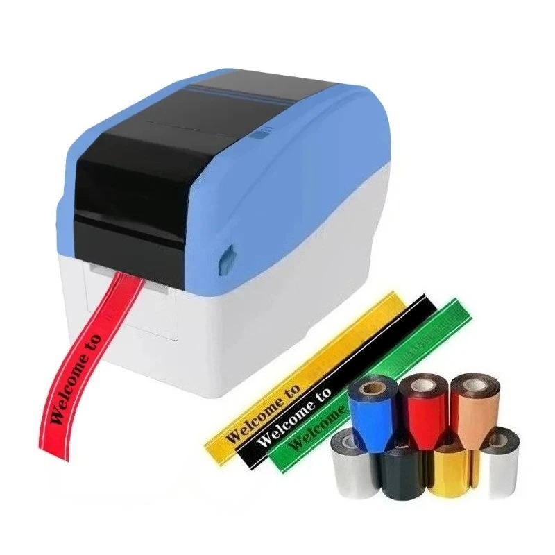 2026 300dpi High Resolution Satin Ribbon Printer Thermal Transfer Barcode Printer For Printing Gift Wrapping Ribbons