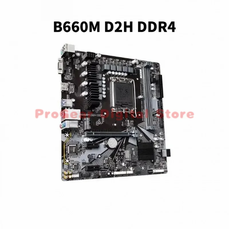 

for Gigabyte B660M D2H DDR4 LGA1700 mATX Motherboard Dual M.2 Support 12th/13th/14th Gen Intel CPU