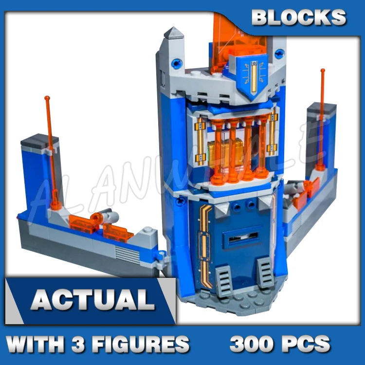 

300pcs Nexoes Knights Merlok's Library 2.0 Prison with Movable Bars 10702 Building Blocks Set Bricks Compatible with Model