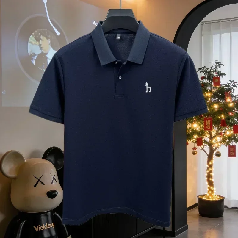 100% reine Baumwolle, hochwertiges Marken-Poloshirt für Herren, kurzärmelig, Sommermode, exquisit gesticktes Golf-Oberteil, lässiges T-Shirt. ﻿ – Detail 18