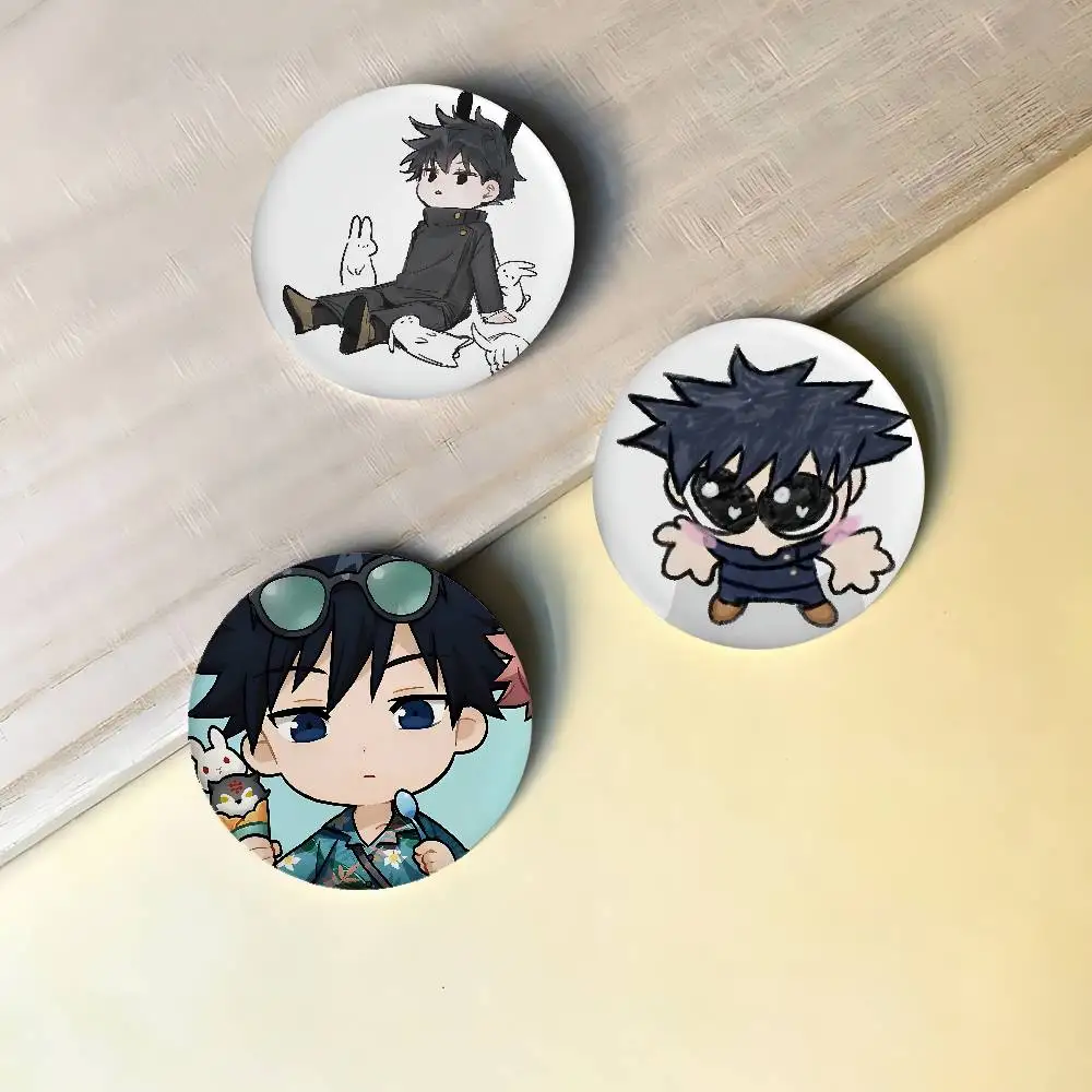 Megumi Fushiguro Badges Peripheral Lapel Pins Tinplate Round Brooch For Shoulder Bag Accessories Souvenir Gifts