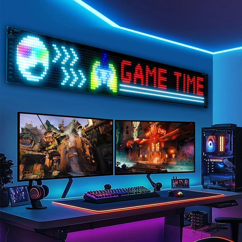 الذكية للبرمجة الشيطان عيون مرنة لوحة ضوء للسيارات APP التحكم عن بعد LED مصفوفة عرض شاشة رسالة التمرير الخفيفة #4