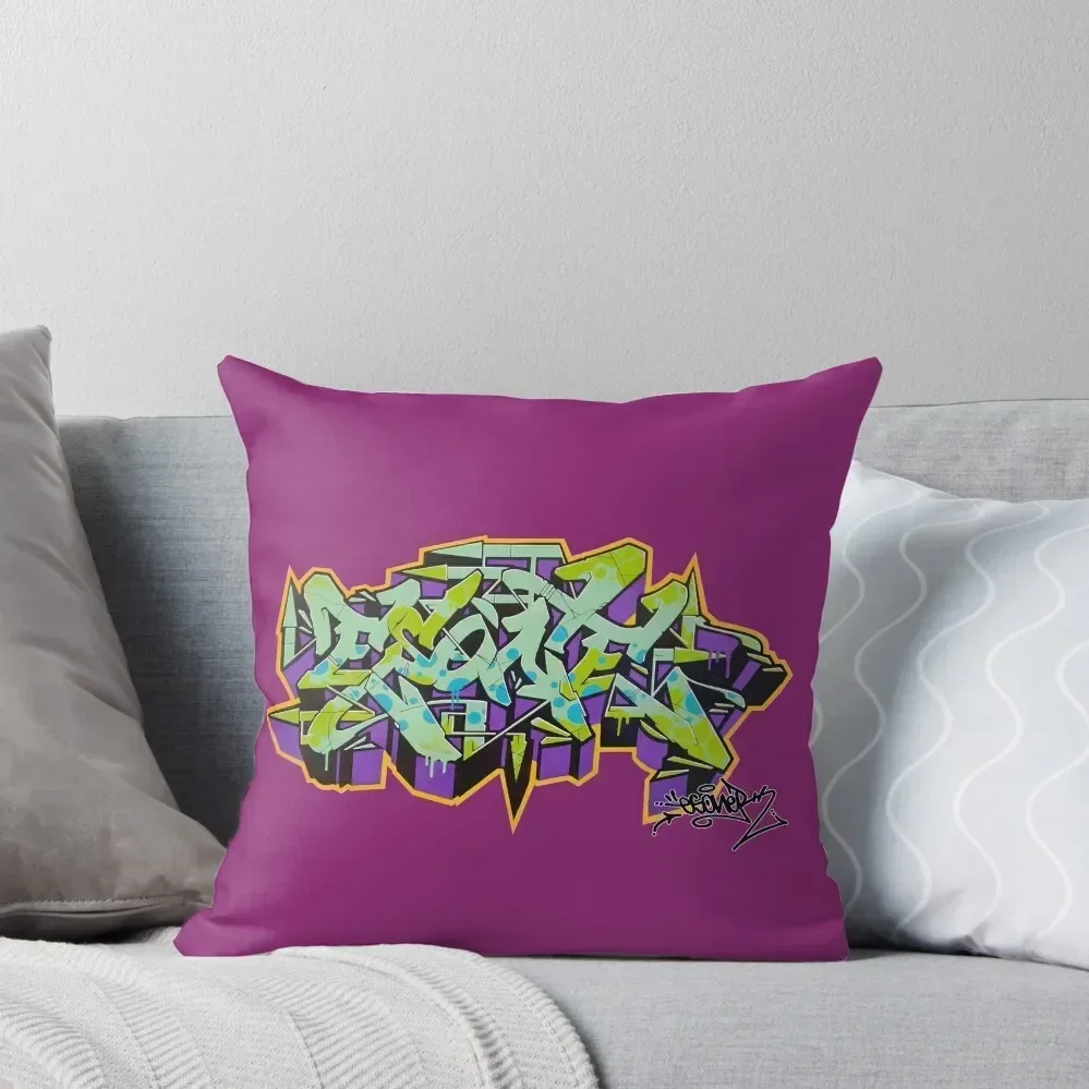 

PURPLE ESONE URBAN GRAFFITI STREET STYLE Throw Pillow Sofa Cover Sofa Decorative Covers pillow