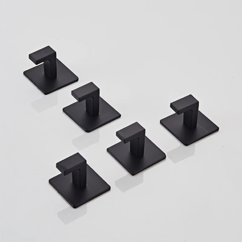 1/4Pcs Bathroom Accessories Adhesive Wall Hook Hanging Self-adhesive Stickers Hardware Fixture Home Towel Hooks Hanger