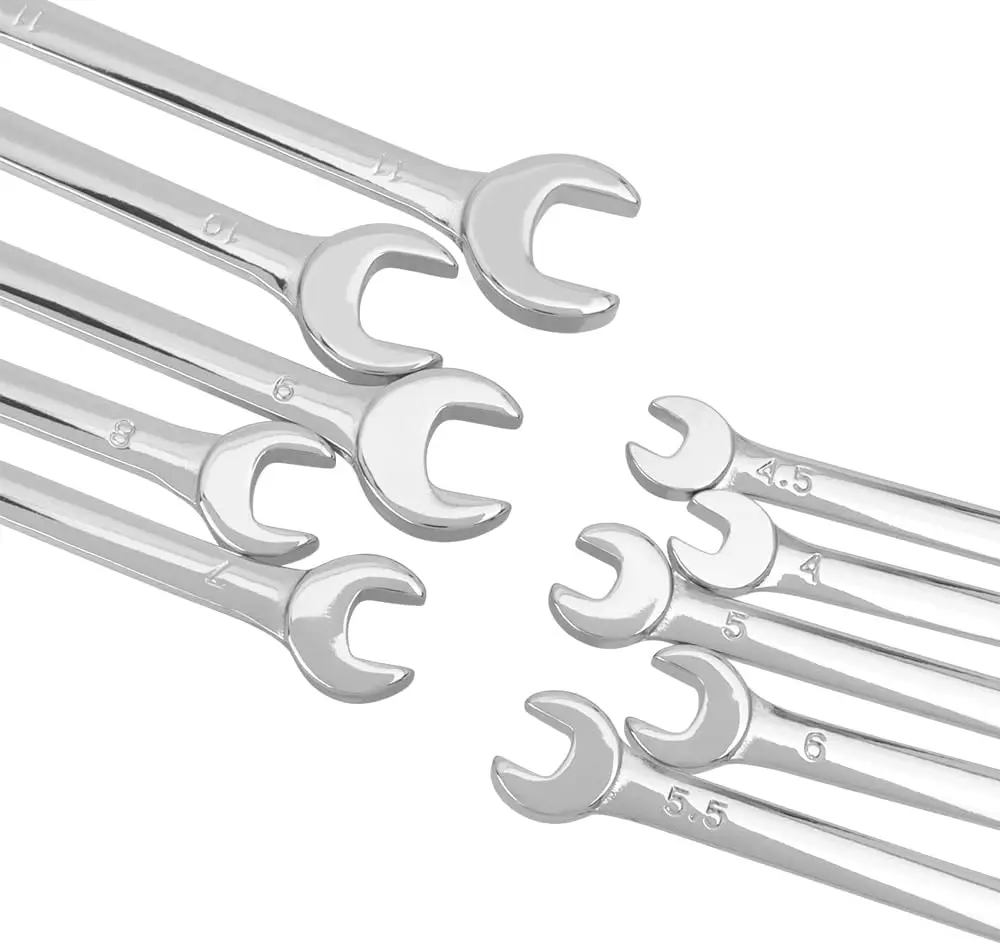 Set di mini chiavi da 10 pezzi Set di chiavi combinate con chiave aperta