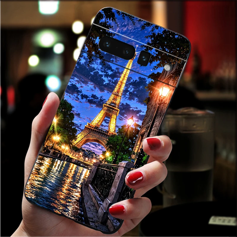

Eiffel Tower Carcasa Funda Phone Case For Google Pixel 10 9 Pro XL 9A 8 7 6 Pro Pixel 8A 7A 6A Pixel 8 7 6 5 Case
