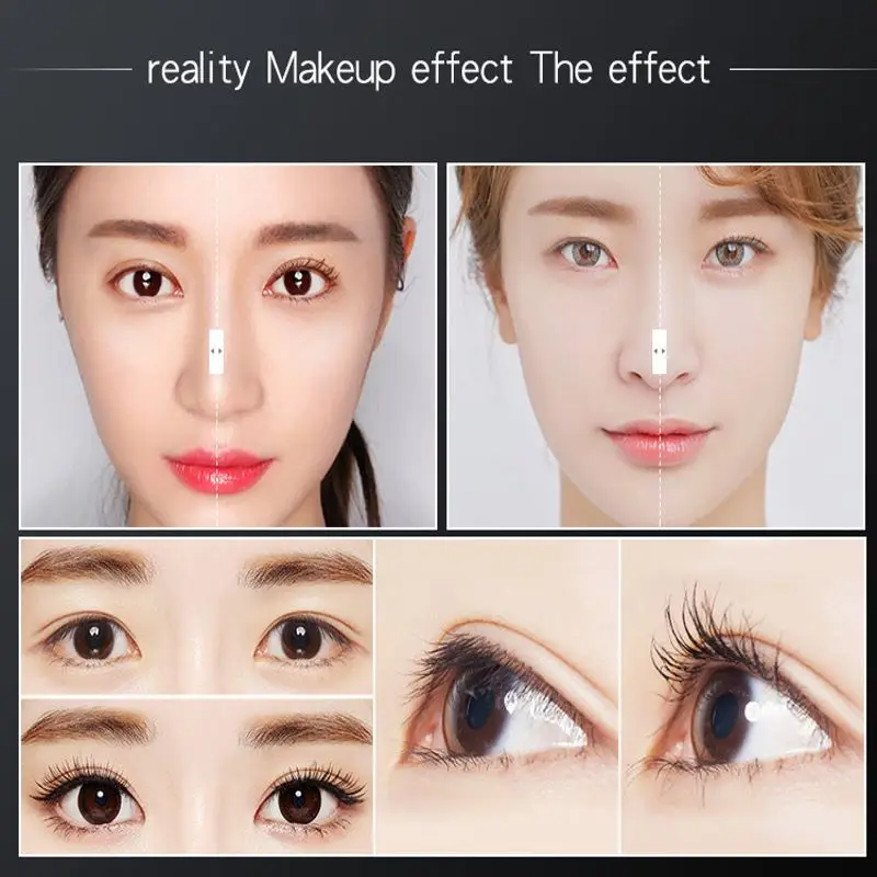 Rimel VIBELY 4D Mascara Effet Faux Cils Waterproof Extra Volume Extension Eyelash Curling Last Lash Cosmetics Makeup Skinny Tube