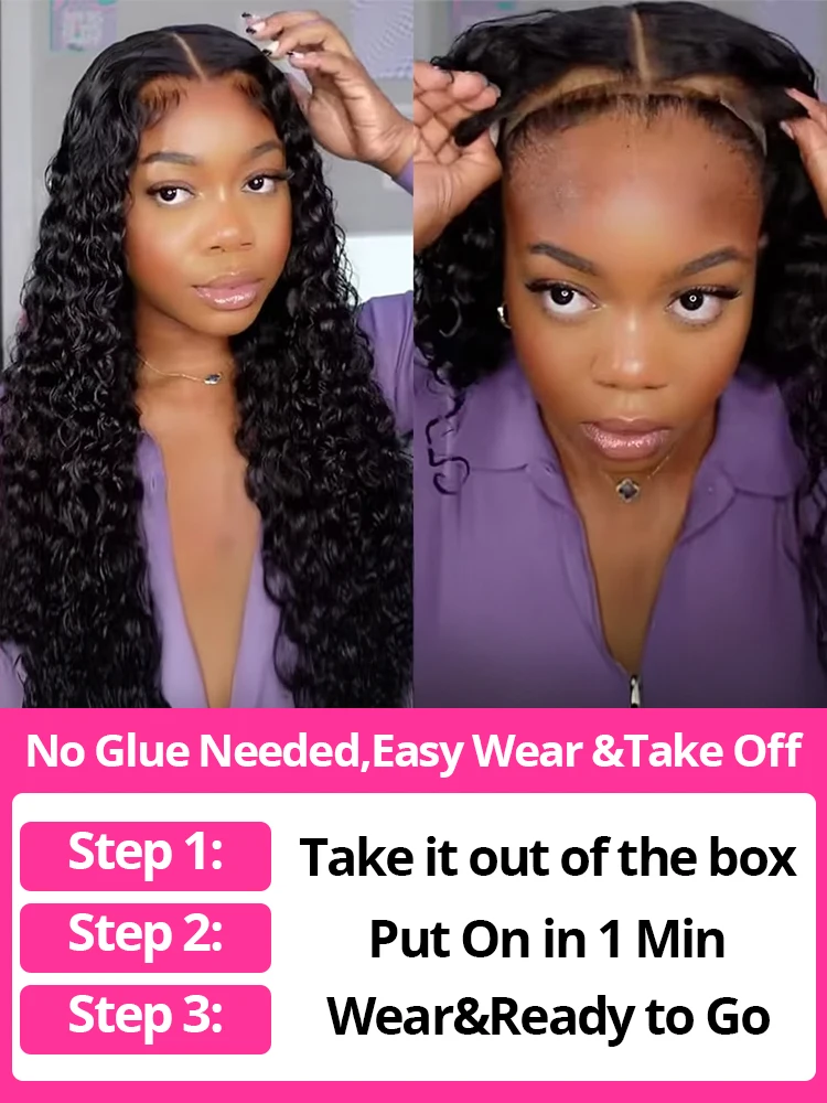 250% 30 40 بوصة قبل قطع شعر مستعار بدون صمغ جاهز لارتداء موجة عميقة فضفاضة 13x6 13x4 HD الدانتيل الباروكة الأمامية قبل قطعها شعر مستعار مجعد للنساء