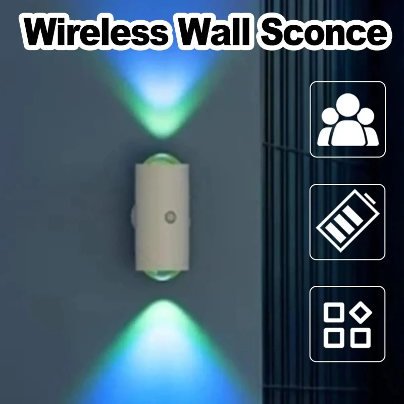 

Настенный светильник с датчиком движения, градиентный ночник, человеческие лампы RGB, декоративные лампы для тела с регулируемой яркостью, внутренний уличный датчик, магнитный