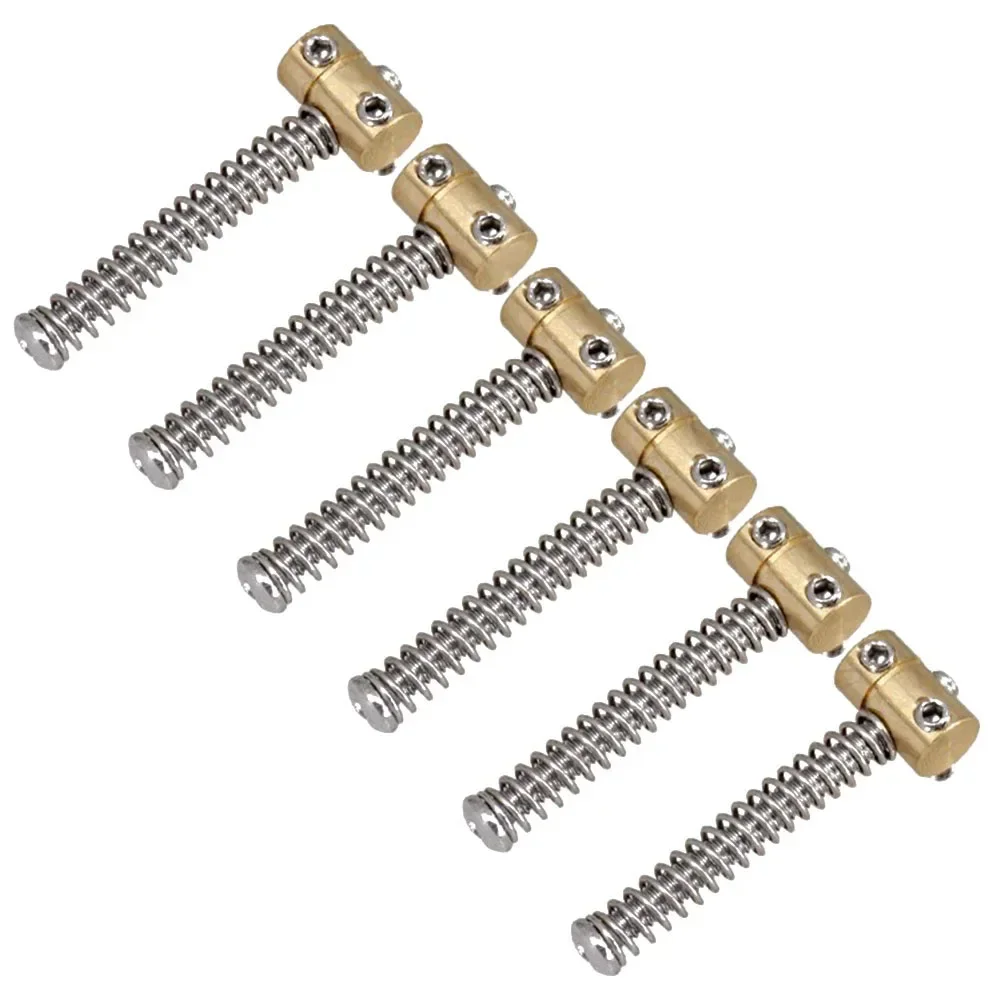 6Pcs 6String Messing Gitarre Brücke Sättel Für Elektrische Gitarre Ersatz Teile Gitarre Brücken Elektrische Gitarren Zubehör