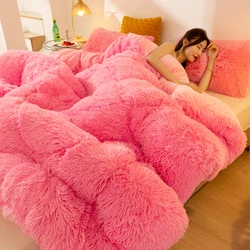 Extra thick flannel lamb fleece warm winter quilt extra soft double side fleece quilted blanket new winter super warm comforter