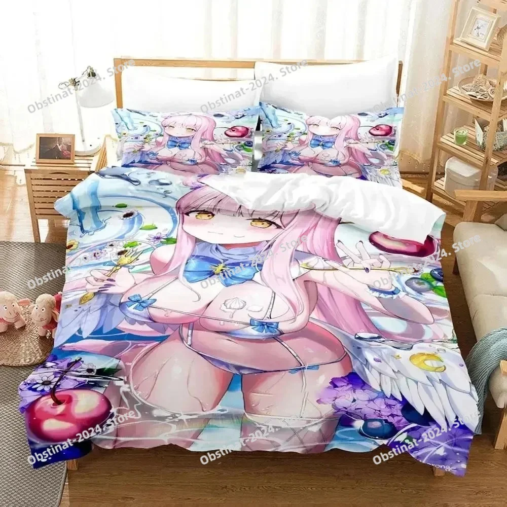 

Anime Misono Mika Blue Archive Bedding Set Duvet Cover Bed Set Quilt Cover Pillowcase Comforter king Queen Size Boys Adult