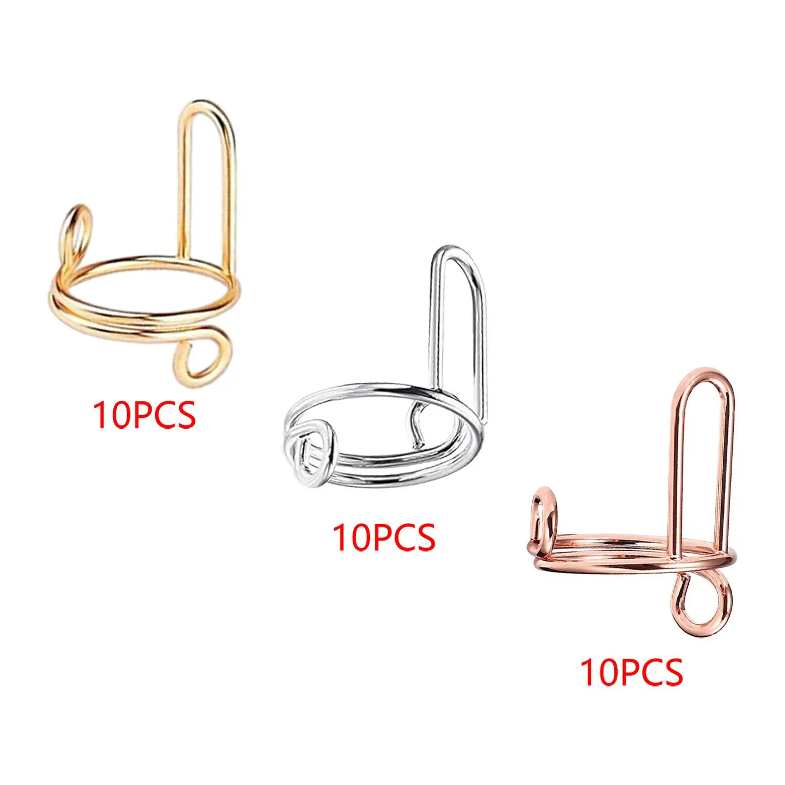 Set di 10 anelli per unghie rimovibili per decorazioni per unghie Halal