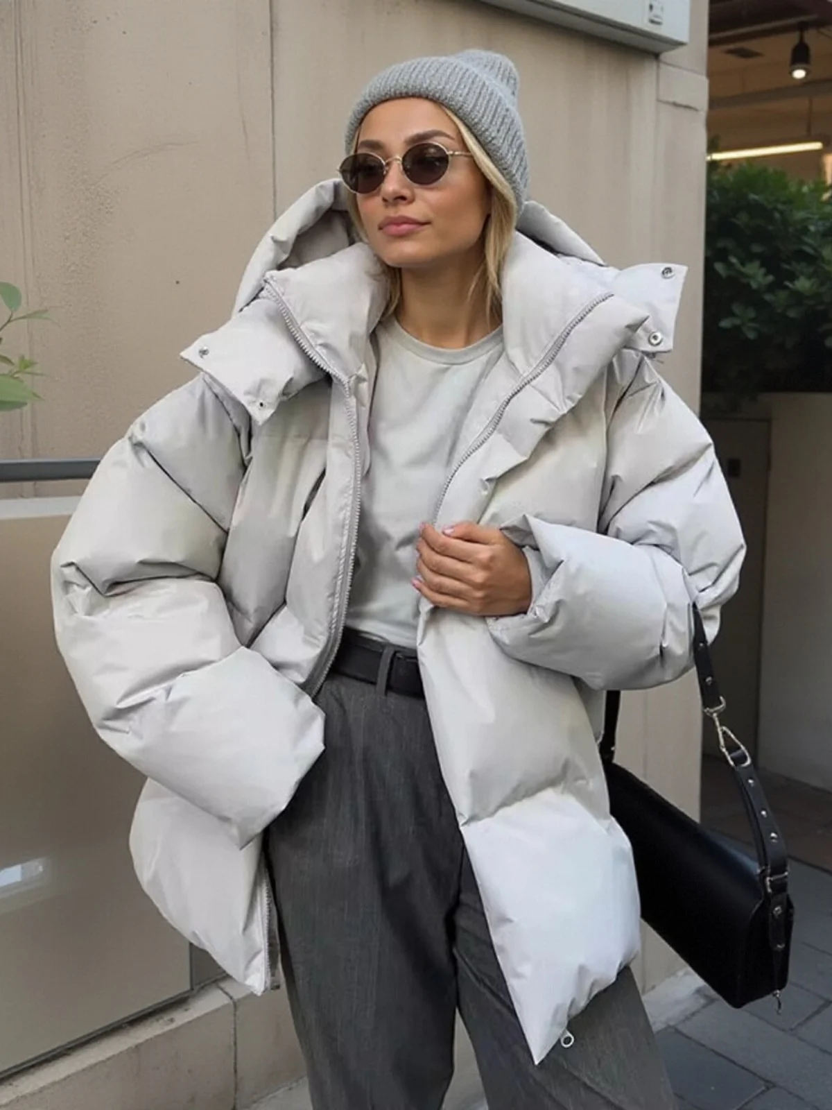 Jaet in cotone da donna allentato Autunno Inverno Casual Street Sle Long Sve Lunghezza regolare Capispalla Faionable e confortevole