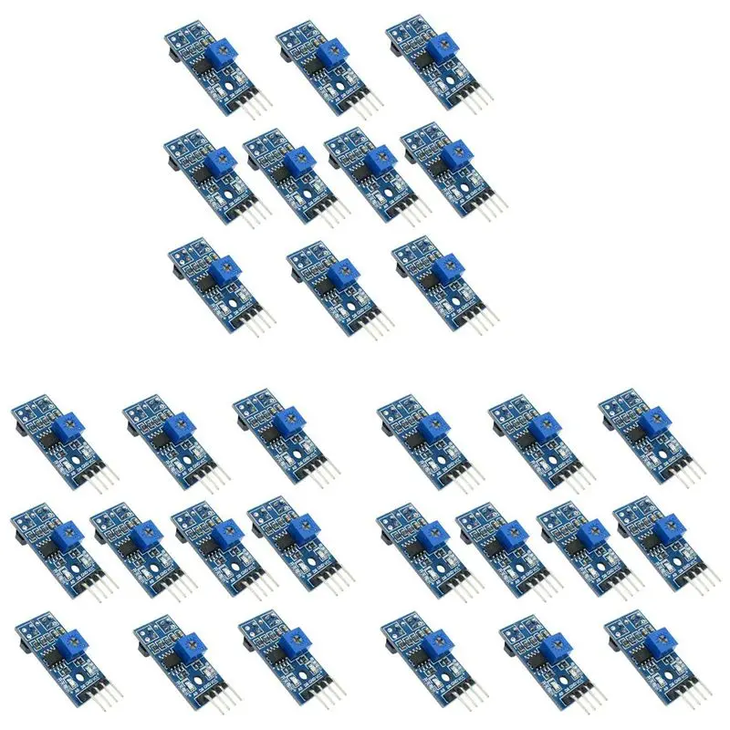 30PCS TCRT5000 Infrared Reflective Sensor Module IR Barrier Line Track Photoelectric Switch For Arduino Smart Car Robot