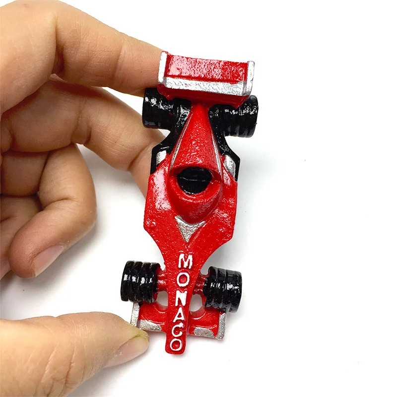 

Monaco F1 Race Car Fridge Magnet 3D Resin Imanes Nevera Home Decor Items Room Decoration Magnets