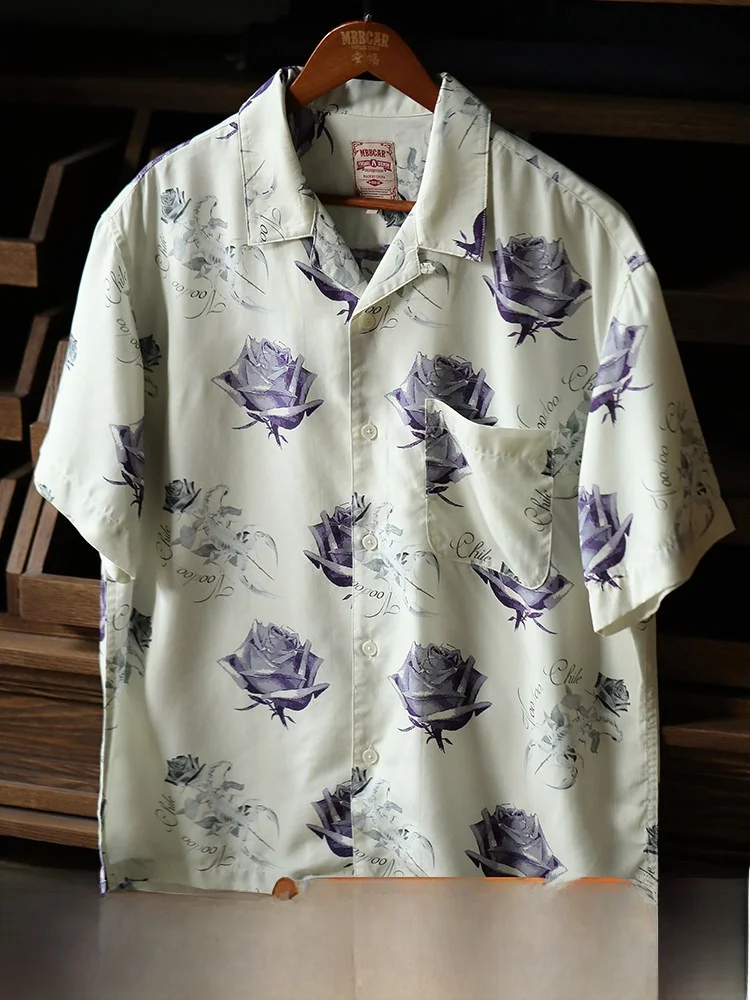 

Футболка MBBCAR для активного отдыха, свободного кроя, из лиоцелла, с узором «Скорпион-Роза», дышащая, молодежная, в американском стиле