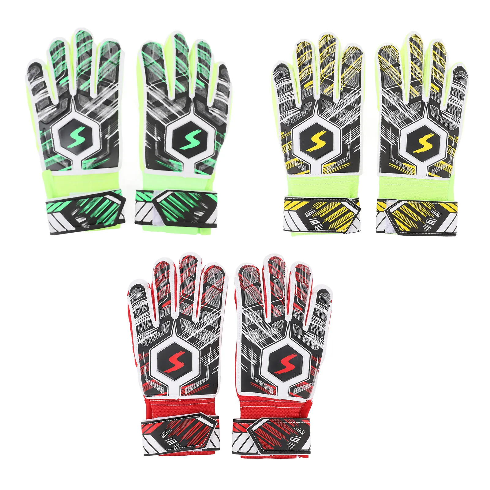 

Hand Guard Soccer Gloves 1 Pair Kids Soccer Gloves Latex Collision Resistance Football Goalkeeper Gloves for Grip Finger Guard