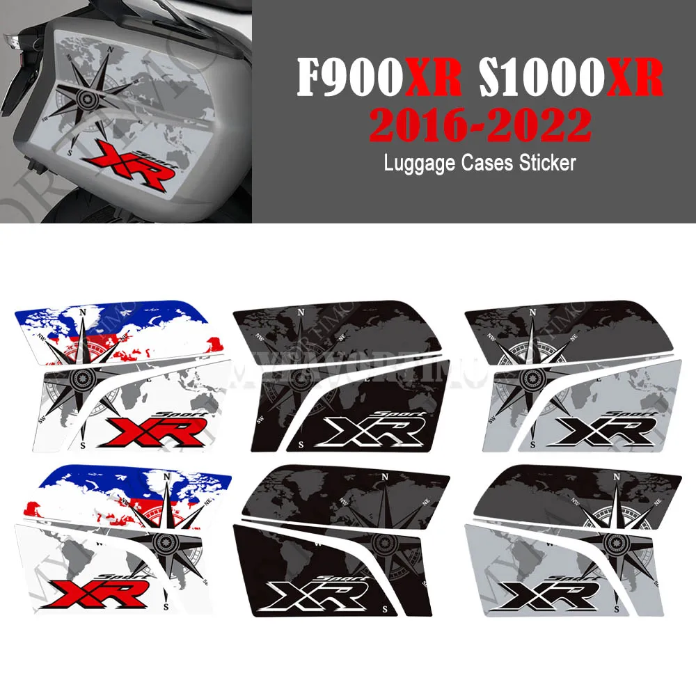 For BMW F900XR S1000XR F900 S1000 XR Trunk Luggage Cases Panniers Stickers Decals 2016 2017 2018 2019 2020 2021 2022