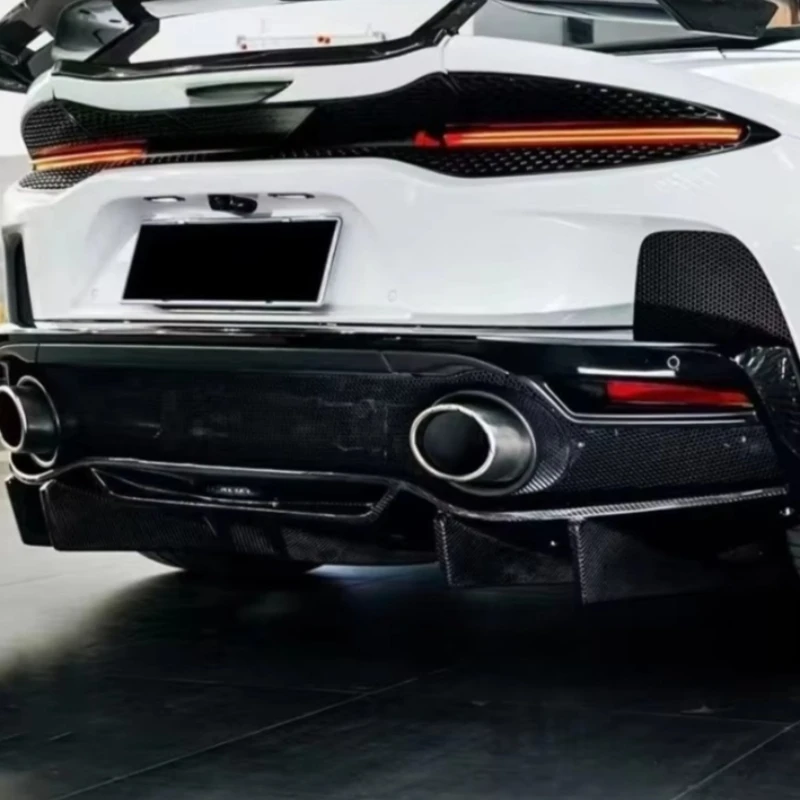 

Высококачественный задний диффузор из сухого карбона 3K для McLaren GT, новый стиль, комплект для тюнинга кузова