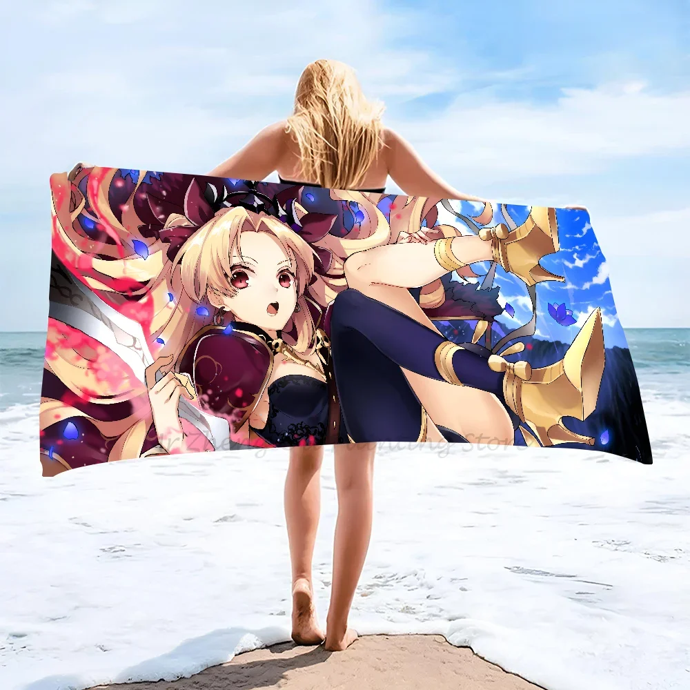 1pc Anime Ereshkigal Fate Grand Order Towel Microfiber Beach Towel Quick Dry Kids Beach Blanket Soft Pool Towel