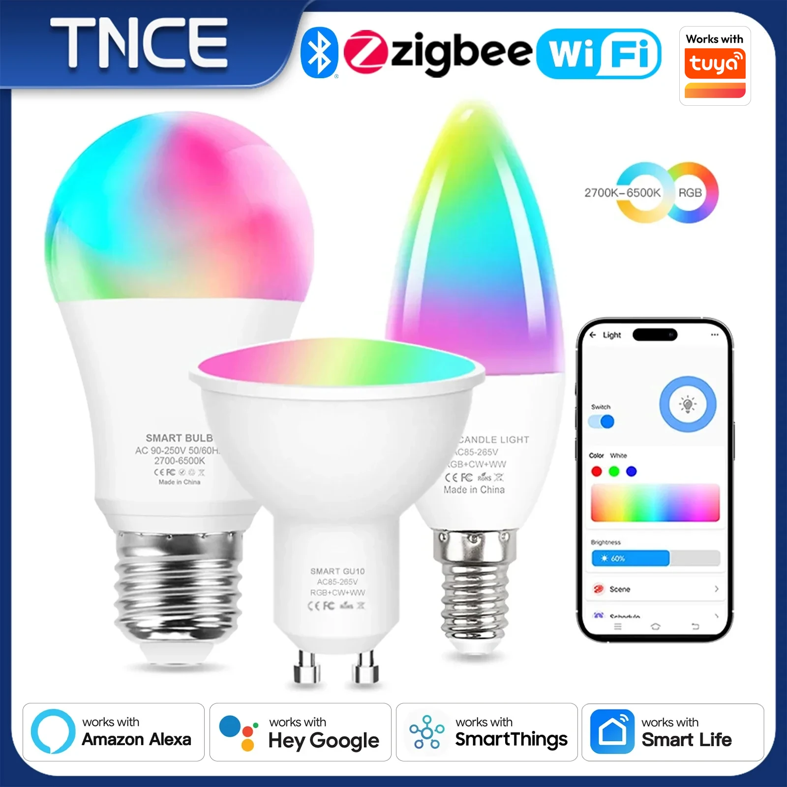 Tnce Tuya E27 E14 G…