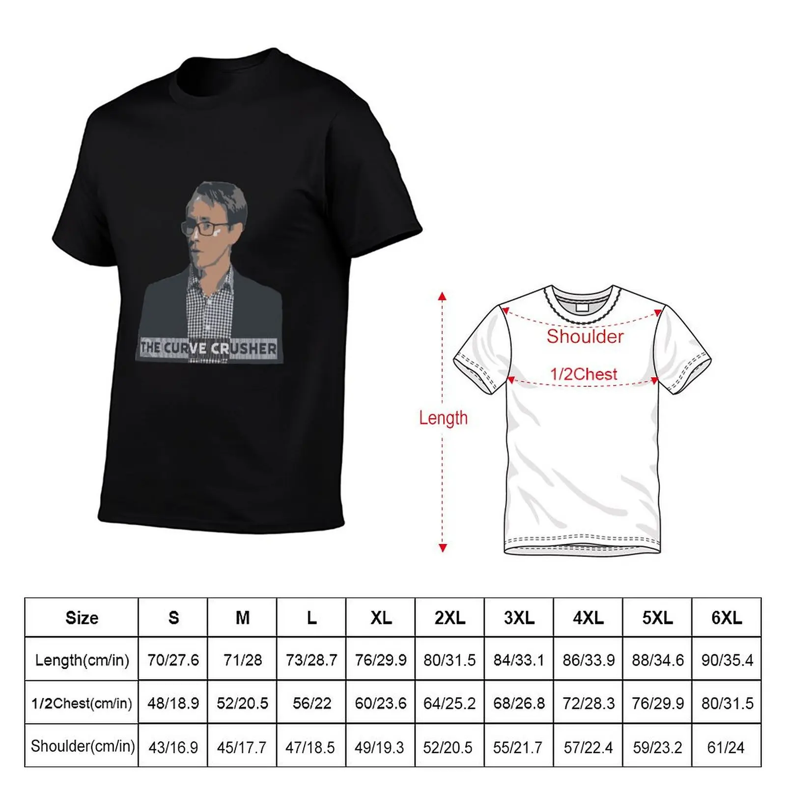 Dr Ashley Bloomfield The Curve Crusher shirt merchandise T-Shirt Street Fashion Casual Tee Shirt