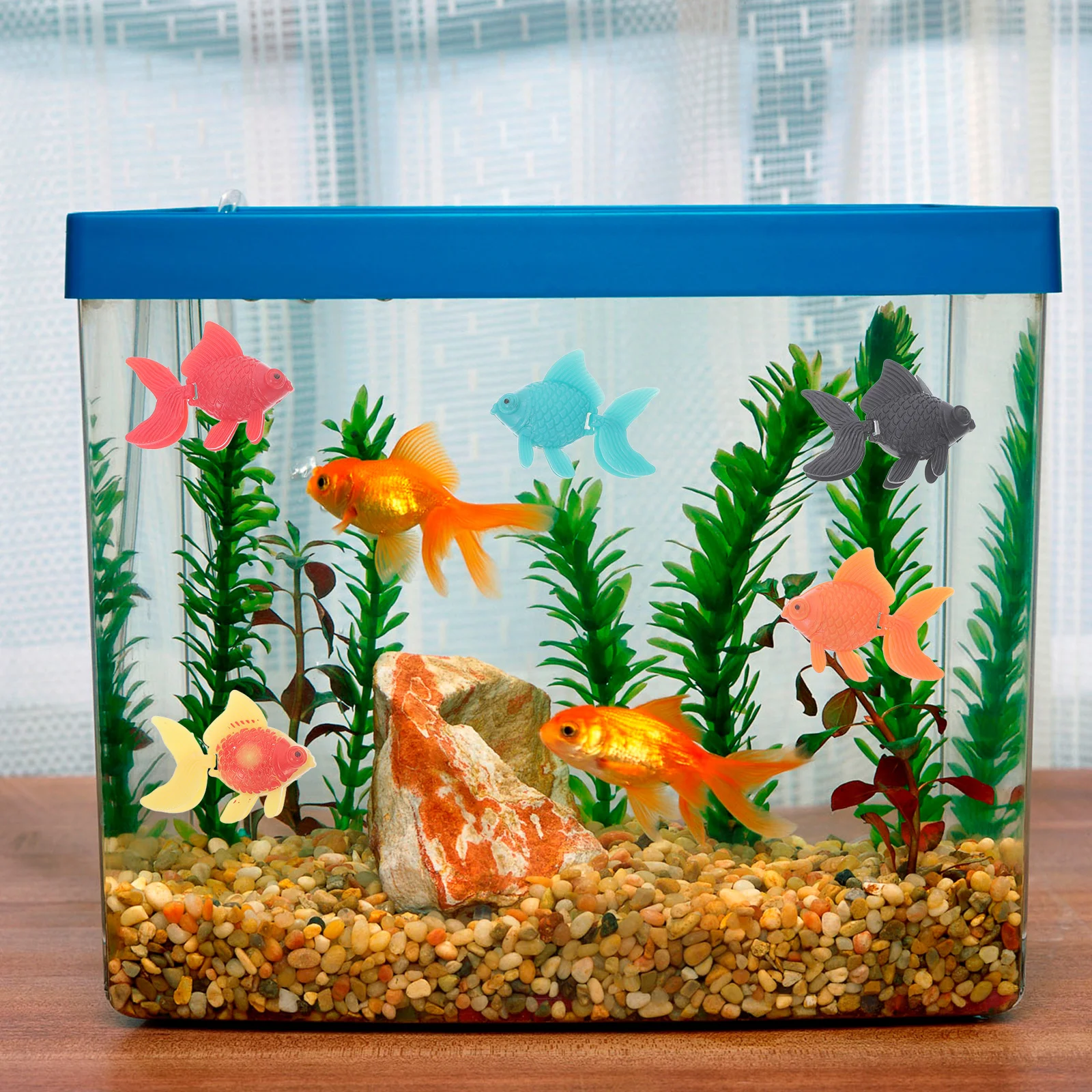 10 Pcs Aquarium Artificial Goldfish Child Bowl Figure Toy Plastic Decoration Tank